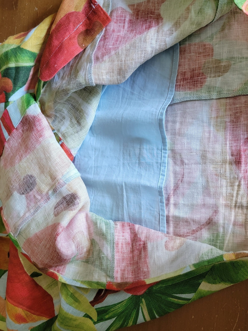 Anthropologie Farm Rio Nisa Linen Mini Dress Tropical Sz S EUC - Picture 10 of 16